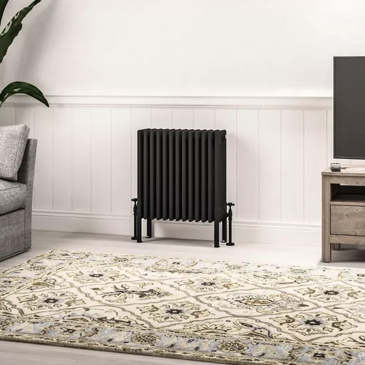 Imperia 6 Column Radiator 600 x 605mm Matt Black