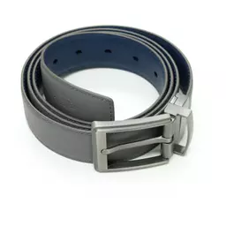 Grey and Blue Reversible Belt 2