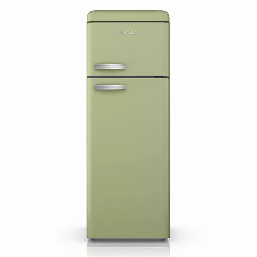 Swan Top Mounted Retro Fridge Freezer