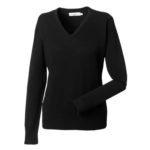 Ladies' V-Neck Knitted Pullover