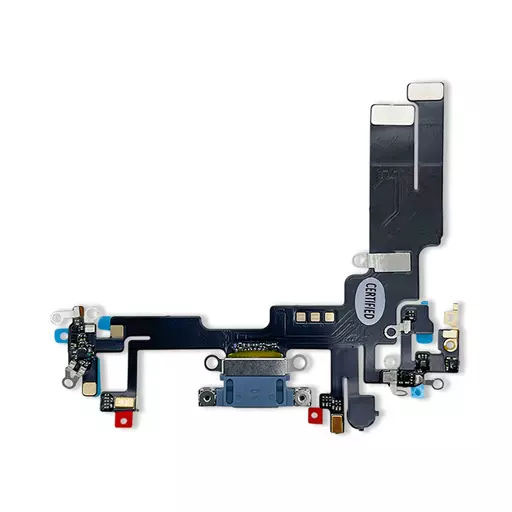 Charging Port Flex Cable (Blue) (CERTIFIED - Aftermarket) - For iPhone 14