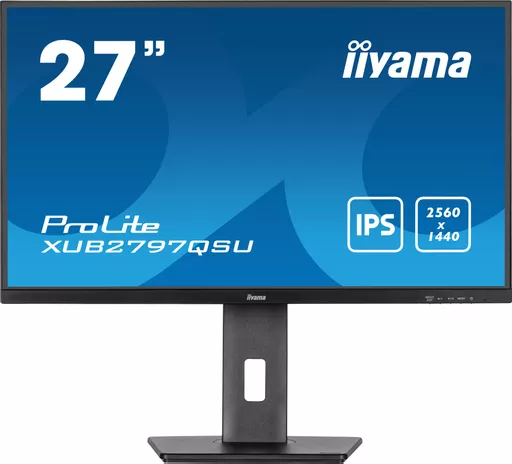 iiyama ProLite XUB2797QSU-B1 computer monitor 61 cm (24") 2560 x 1440 pixels Wide Quad HD LED Black