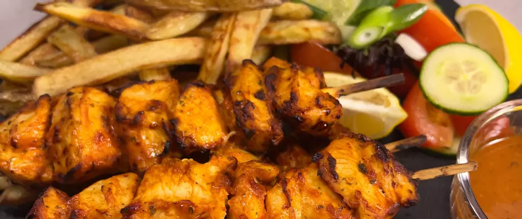 Air Fryer Piri Piri Chicken Skewers