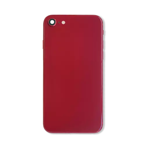 Back Housing With Internal Parts (Red) (No Logo) - For iPhone SE2