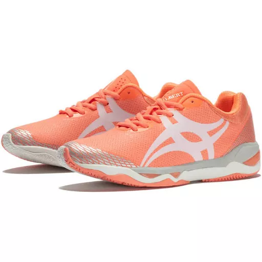 Gilbert Netball Shoes Evolution Coral:Silver.jpg