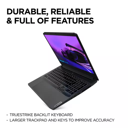 Lenovo IdeaPad Gaming 3 i5-11320H Notebook 39.6 cm (15.6") Full HD Intel® Core™ i5 8 GB DDR4-SDRAM 512 GB SSD NVIDIA® GeForce® GTX 1650 Wi-Fi 6 (802.11ax) Windows 11 Home Black