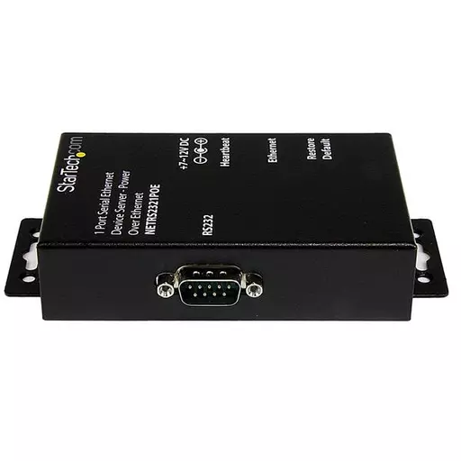 StarTech.com 1 Port RS232 Serial Ethernet Device Server - PoE Power Over Ethernet