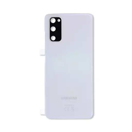 Back Cover w/ Camera Lens (Service Pack) (Cloud White) - For Galaxy S20 (G980)