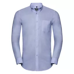 Men's Long Sleeve Tailored Button-Down Oxford Shirt
