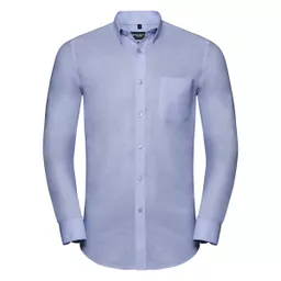 Men's Long Sleeve Tailored Button-Down Oxford Shirt