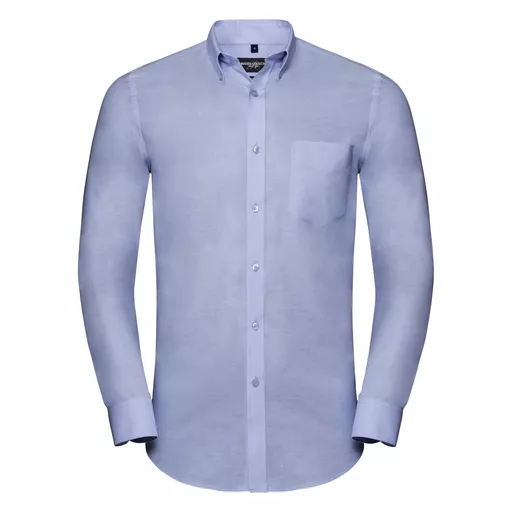 Men's Long Sleeve Tailored Button-Down Oxford Shirt