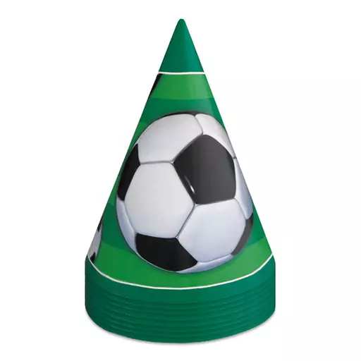 3D Soccer Cone Hats - Pack of 8