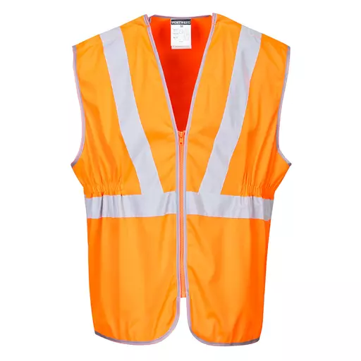 Hi-Vis Zip Long Length Vest