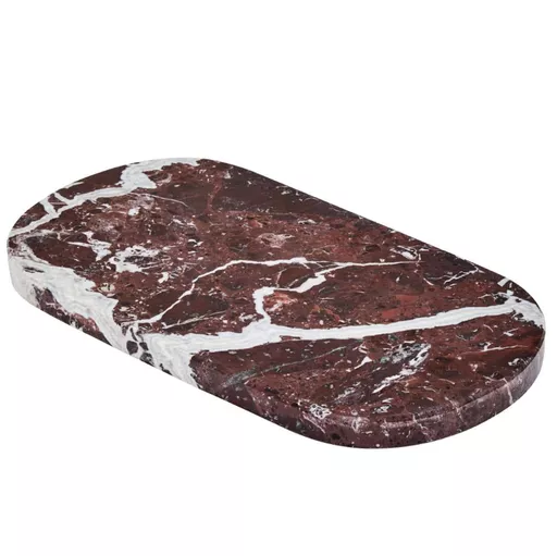 Red Oval Marble Serving Board, Salmo