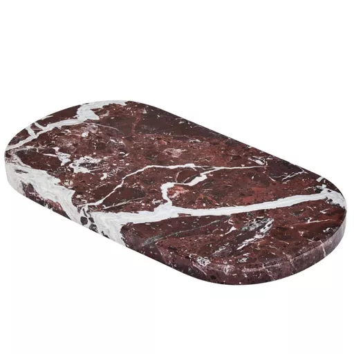 Red Oval Marble Serving Board, Salmo