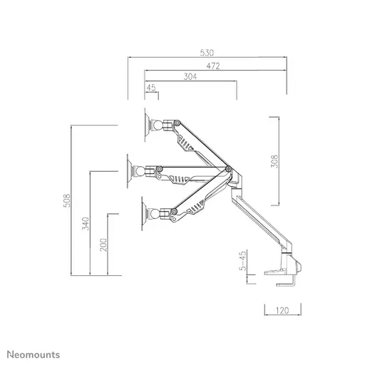 Neomounts monitor arm desk mount