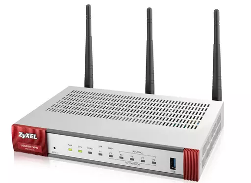 Zyxel USG20W-VPN-EU0101F wireless router Gigabit Ethernet Dual-band (2.4 GHz / 5 GHz) Grey, Red