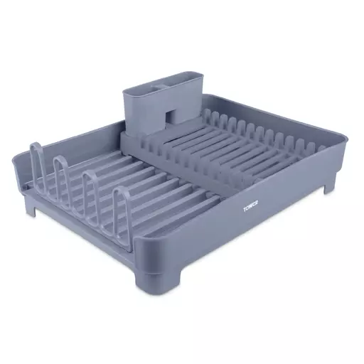 Plastic Dish Rack with Cutlery Holder