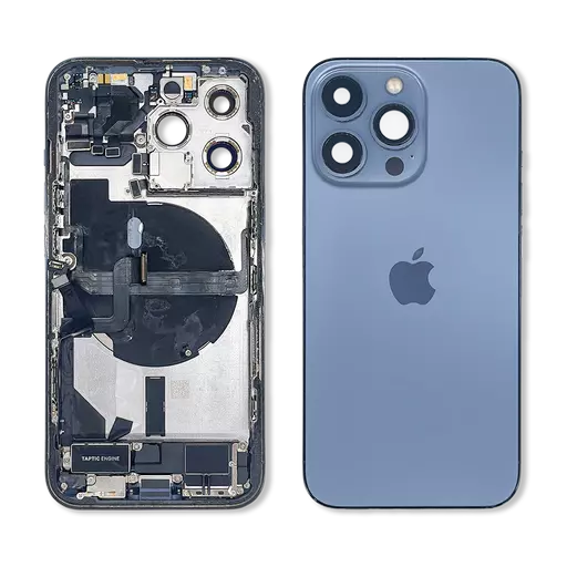 Back Housing With Internal Parts (RECLAIMED) (Grade C) (Sierra Blue) (No CE Mark) - For iPhone 13 Pro