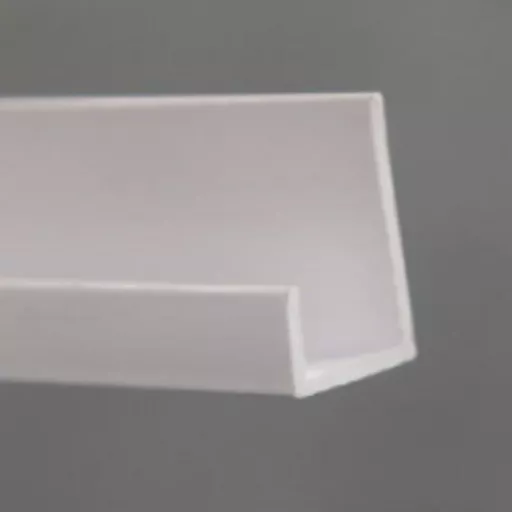 PVC Trim End U White