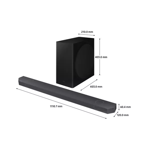 Samsung HW-Q800B/XU soundbar speaker Black 5.1.2 channels 360 W