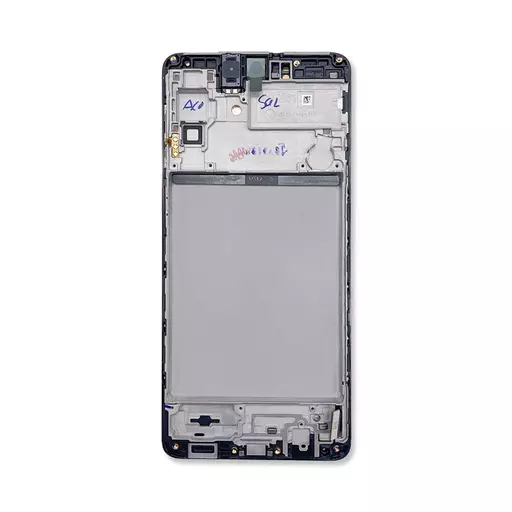 LCD Screen Assembly (With Frame) (Service Pack) (Black) - Galaxy M51 (M515)