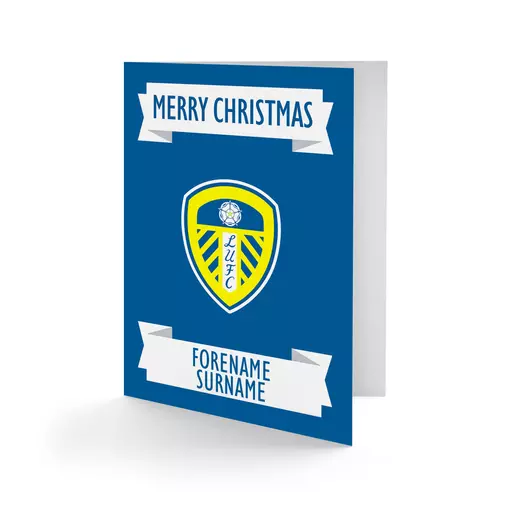 Leeds United FC Crest Christmas Card
