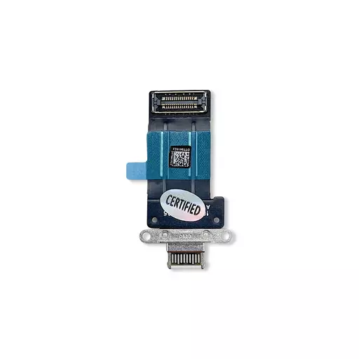 Charging Port Flex Cable (Silver) (CERTIFIED) - For iPad Pro 11 (3rd Gen) / iPad Pro 11 (4th Gen) / Pro 12.9 (5th Gen) / Pro 12.9 (6th Gen)