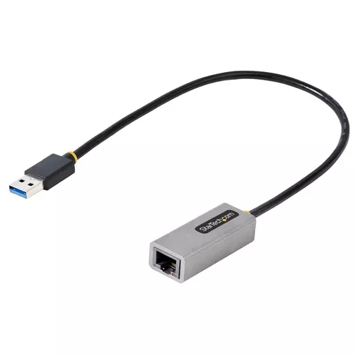 StarTech.com USB 3.0 to Gigabit Ethernet Network Adapter - 10/100/1000 Mbps, USB to RJ45, USB 3.0 to LAN Adapter, USB 3.0 Ethernet Adapter (GbE), 11in Attached Cable, Driverless Install
