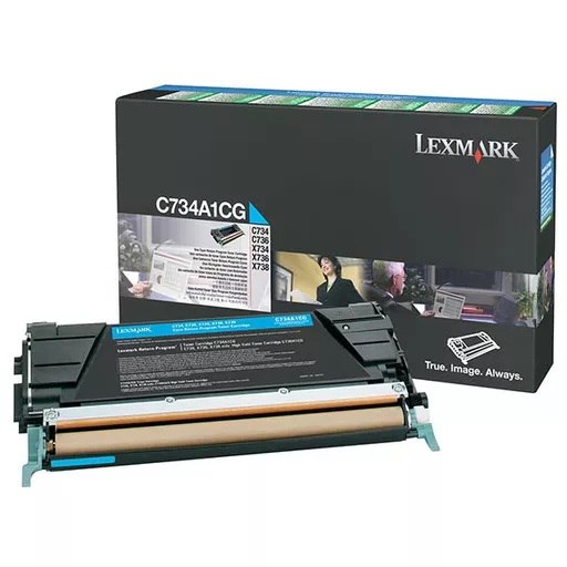 Lexmark Cyan Return Program Toner Cartridge (6000 Yield)