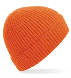 Engineered Knit Ribbed Beanie
