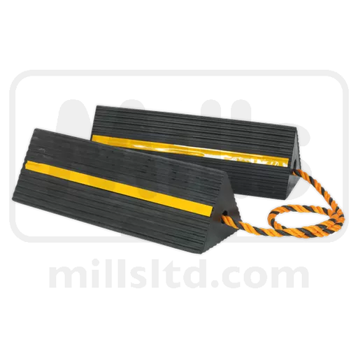 Heavy Duty Rubber Wheel Chocks (Pair)