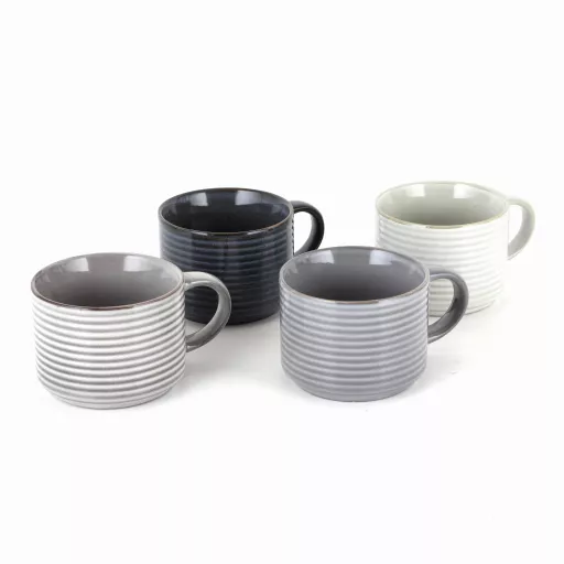 Totem Stacking Mugs, Set of 4