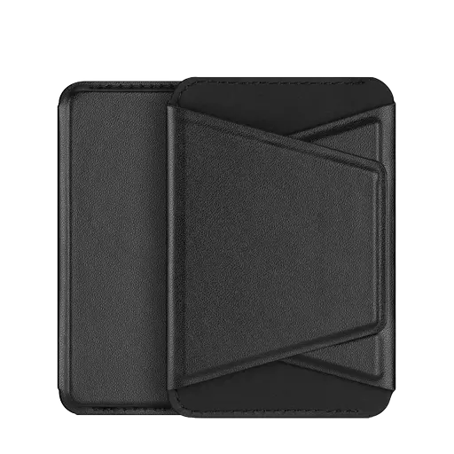 Dux Ducis - MagSafe Magnetic Leather Wallet & Stand for all iPhone 14 Series, iPhone 13 Series & iPhone 12 Series - Black