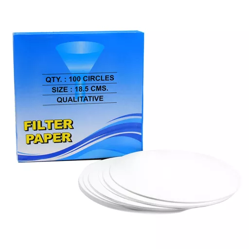 Filter paper, grade 1, qualitative general purpose, 18 cm, pack 100