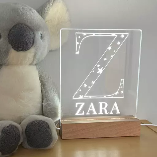 Personalised Initial & Name Night Light