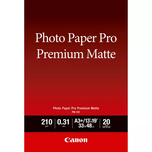 Canon PM-101 Premium Matte Photo Paper A3 Plus - 20 Sheets