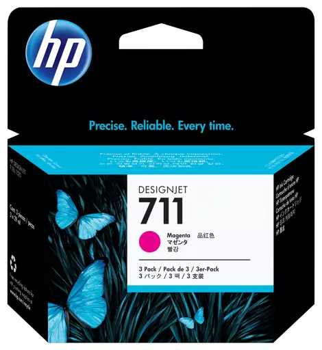 HP CZ135A/711 Ink cartridge magenta 29ml Pack=3 for HP DesignJet T 520