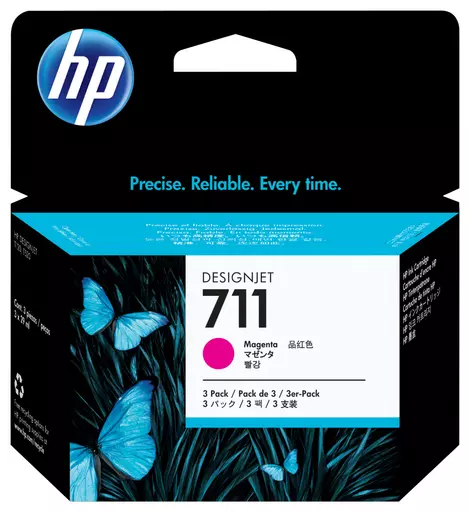 HP CZ135A/711 Ink cartridge magenta 29ml Pack=3 for HP DesignJet T 520