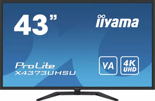 iiyama ProLite X4373UHSU-B1 computer monitor 108 cm (42.5") 3840 x 2160 pixels 4K Ultra HD Black