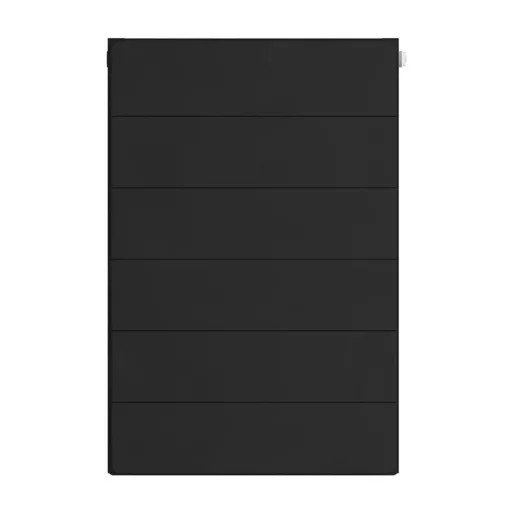 Flat Cover Plate with Lines 600 x 400 Matt Black