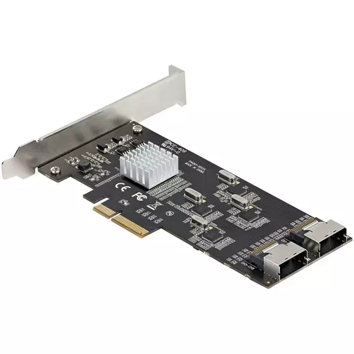 StarTech.com 8 Port SATA PCIe Card - PCI Express 6Gbps SATA Expansion Adapter Card with 4 Host Controllers - SATA PCIe Controller Card - PCI-e x4 Gen 2 to SATA III - SATA HDD/SSD