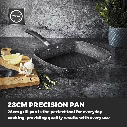 Precision 28cm Non-Stick Grill Pan