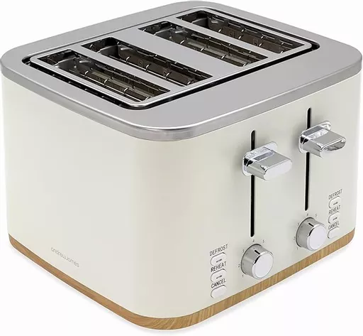 White 4 Slice Toaster