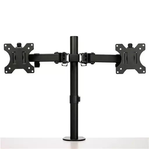 StarTech.com Desk Mount Dual Monitor Arm - Desk Clamp / Grommet VESA Monitor Mount for up to 32 inch Displays - Ergonomic Articulating Monitor Arm - Height Adjustable/Tilt/Swivel/Rotating