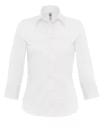 Women's Milano Poplin 3/4 Sleeve Shirt