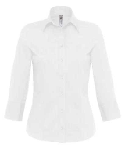 Women's Milano Poplin 3/4 Sleeve Shirt