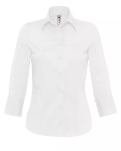 Women's Milano Poplin 3/4 Sleeve Shirt