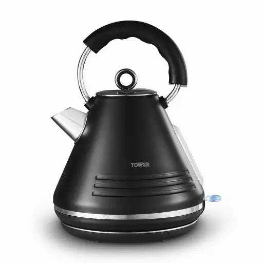Ash Matte Pyramid Kettle 1.7 Litre 3kW Breakfast Tower Housewares