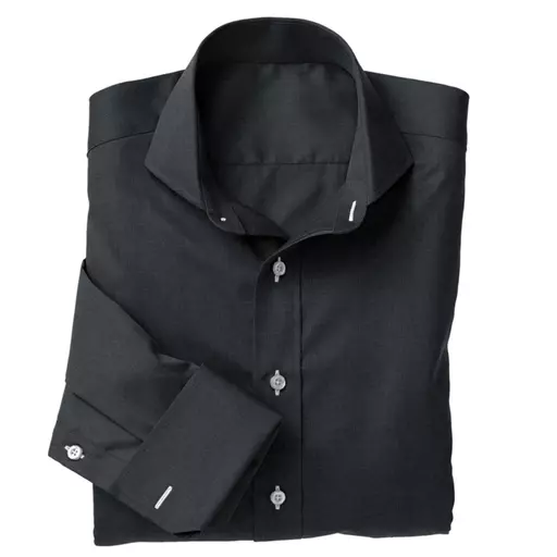 black shirt folded